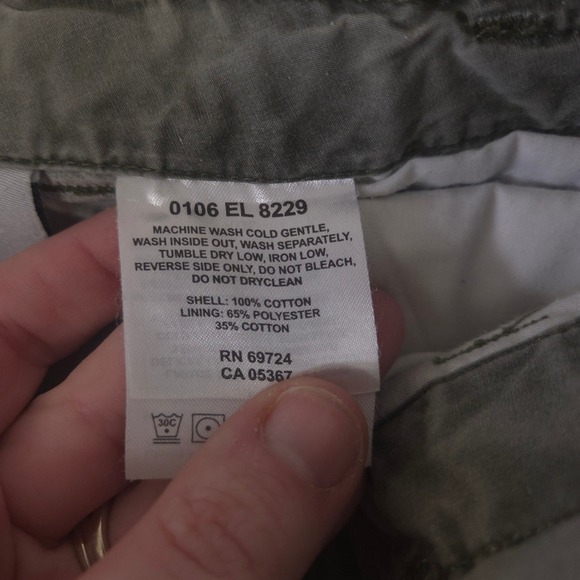 LOT OF 2 Columbia Pants Women 6 Medium Green Tan Cargo Cotton Hiking Straight - Picture 8 of 16